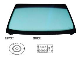 Jumasa V3300327 - PARABRISAS VERDE CONTROL SOLAR SERIGRAFIA MODIFICADA BASE ES