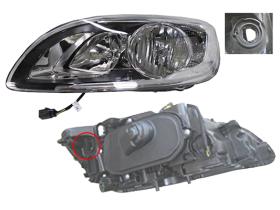 Jumasa 38316045 - FARO IZQUIERDO LED ELECTRICO CON MOTOR/BASE NEGRA H7+H9+PWY2