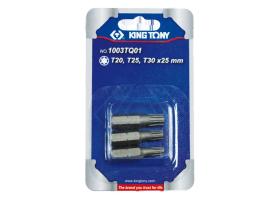 KING TONY 1003TQ01 - JUEGO DE PUNTAS TORX® (T20,T25,T30) - 3 PIEZAS