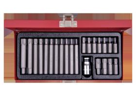 KING TONY 1023EQ - COFRE DE PUNTAS HEXAGONALES Y TORX® - 23 PIEZAS