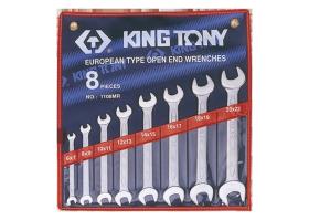 KING TONY 1108MR - ESTUCHE DE 8 LLAVES FIJAS MéTRICAS 6X7 - 20X22