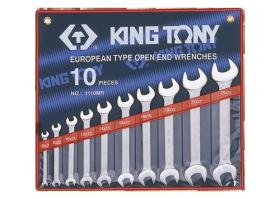 KING TONY 1110MR - ESTUCHE DE 10 LLAVES FIJAS 6X7 - 25X28