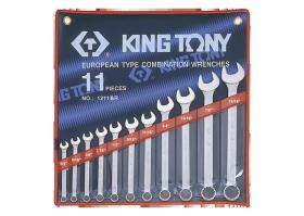 KING TONY 1211SR - ESTUCHE DE LLAVES COMBINADAS 1/4'-15/16' - 11 PZAS