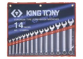KING TONY 1214MR04 - ESTUCHE DE LLAVES COMBINADAS 17-32MM - 14 PZAS