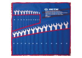 KING TONY 12B4MRN - ESTUCHE DE LLAVES COMBINADAS LARGA ULTRA LIGERA - 24 PIEZAS