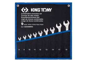 KING TONY 12D09MRN - ESTUCHE DE LLAVES COMBINADAS ULTRA LIGERAS 8:14-17-19MM - 9