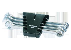 KING TONY 14104MR - RACK DE LLAVES COMBINADAS SPEEDOPEN MéTRICAS - 4 PZAS