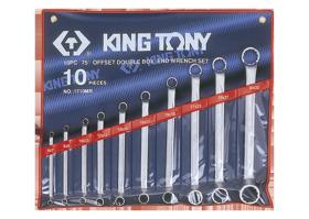 KING TONY 1710MR - ESTUCHE DE 10 LLAVES DE ESTRELLA ACODADAS