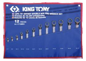 KING TONY 1712MRN - ESTUCHE DE 12 LLAVES DE ESTRELLA ACODADAS
