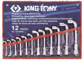 KING TONY 1912MR1 - 1912MR1 JUEGO LLAVES DE PIPA HEXAGONALES ABOCADAS 8-24MM - 1