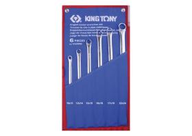 KING TONY 1F06MRN - JUEGO DE LLAVES DE ESTRELLA PLANAS - 6 PZAS