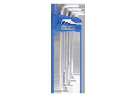 KING TONY 20108MR - JUEGO LLAVES ALLEN EXTRA LARGAS BALL POINT 2-10MM - 8 PZAS