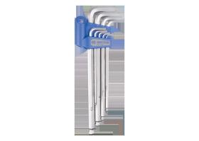 KING TONY 20109MR - JUEGO LLAVES ALLEN EXTRA LARGAS BALL POINT 1.5-10MM - 9 PZAS