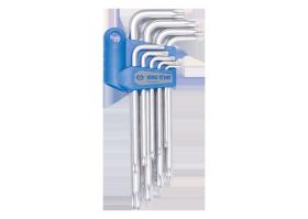 KING TONY 204B29PR - JUEGO LLAVES ALLEN EXTRA LARGAS TORX - 9 PZAS