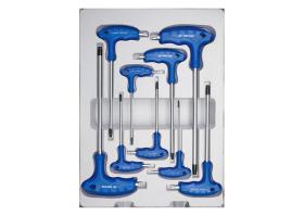KING TONY 22309TR - JUEGO DE LLAVES TORX CON MANGO EN L