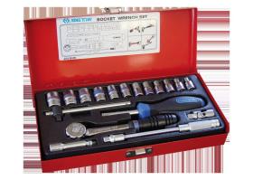 KING TONY 2318MR - COFRE VASOS Y ACCESORIOS 1/4' - 18 PZAS