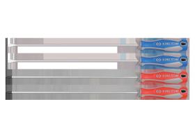 KING TONY 30104MR - JUEGO DE DESTORNILLADORES RANURADOS Y PHILLIPS L300MM - 4PZA