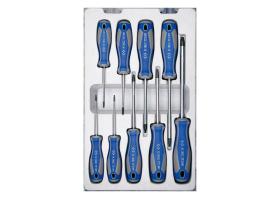 KING TONY 30309PR - JUEGO DESTORNILLADORES TORX TAMPER T8-T40 - 9 PZAS