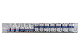 KING TONY 3513MR - JUEGO VASOS 3/8' HEXAGONALES -  13PZAS