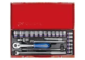 KING TONY 4026MR03 - COFRE VASOS 1/2' CARRACA 32 DIENTES - 24PZAS