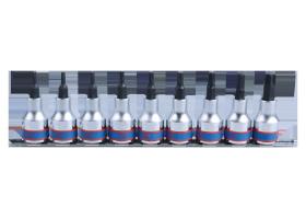 KING TONY 4109PR10 - JUEGO VASOS 1/2' TORX® SOBRE RAIL - 9 PIEZAS
