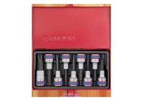 KING TONY 4119PR - COFRE VASOS LARGOS 1/2' CON PUNTAS TORX - 9PZAS