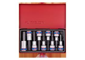 KING TONY 4120PR - COFRE DE VASOS LARGOS 1/2' CON PUNTAS ALLEN - 9PZAS