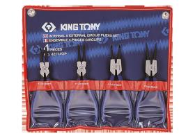 KING TONY 42114GP - ESTUCHE ALICATES CIRCLIPS - 4PZAS