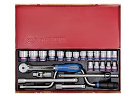 KING TONY 4325MR03 - COFRE VASOS Y ACCESORIOS 1/2' - 24PZAS