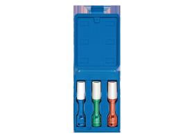 KING TONY 4405MXL - JUEGO VASOS EXTRA LARGOS DE IMPACTO 1/2' 17-19-21MM LLANTA