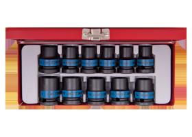 KING TONY 4412MP - CAJA DE VASOS DE IMPACTO 1/2' - 11PZAS