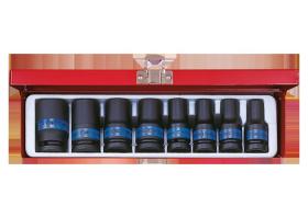 KING TONY 4413MP - CAJA VASOS DE IMPACTO LARGOS 1/2' - 8PZAS