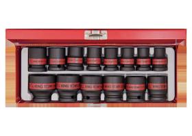 KING TONY 4414SP - CAJA VASOS DE IMPACTO LARGOS 1/2' PULGADAS - 14PZAS