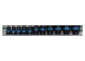 KING TONY 4421MP - JUEGO DE VASOS DE IMPACTO 1/2' - 11PZAS 10-32MM