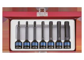 KING TONY 4457MP - COFRE DE VASOS DE IMPACTO CON PUNTA ALLEN 1/2' - 7 PZAS