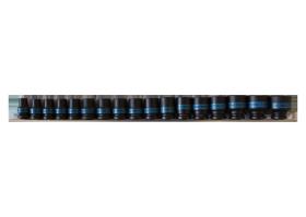 KING TONY 4497MP - JUEGO VASOS DE IMPACTO BI-HEXAGONALES 10-32MM SOBRE RACK - 1