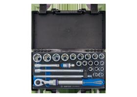 KING TONY 4524MRV04K - CAJA DE VASOS 1/2' CON ACCESORIOS - 24 PIEZAS