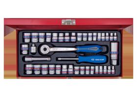 KING TONY 5039CR04 - CAJA MIXTA 39 PZAS. 1/4' Y 3/8'