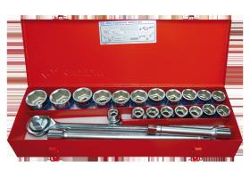 KING TONY 6323MR01 - COFRE VASOS 3/4' 17-42MM - 23PZAS
