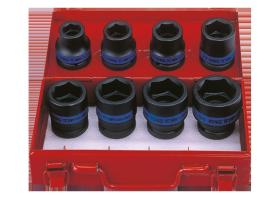 KING TONY 6408MP - COFRE VASOS DE IMPACTO 3/4' - 8PZAS 19-38MM
