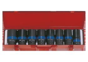 KING TONY 6458MP - COFRE VASOS DE IMPACTO LARGOS 3/4' - 8PZAS