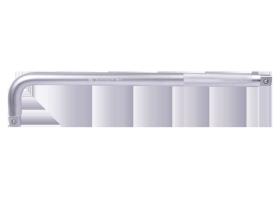 KING TONY 658519 - MANGO 3/4' EN L 90º L:475MM DOBLE CUADRADO CONDUCTOR