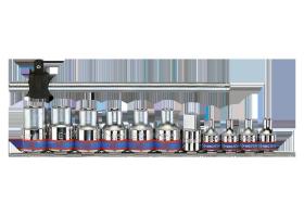 KING TONY 7112PR - JUEGO DE VASOS TORX SOBBRE RAIL - 12 PZAS