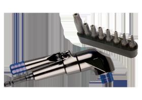 KING TONY 759140MR - ADAPTADOR 1/4' ANGULAR CON JUEGO DE PUNTAS RESISTORX® PLUS