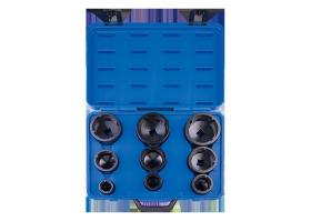 KING TONY 7K09MP - JUEGO DE 9 VASOS PARA TUERCAS CON MUESCAS LATERALES 'PIVOTE