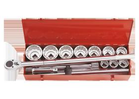 KING TONY 8015MR - COFRE VASOS 1' BI-HEXAGONALES - 14 PZAS
