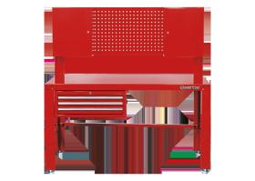 KING TONY 87502 - MESA DE TALLER 3 CAJONES + PANEL PERFORADO + 2 ARMARIOS