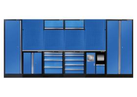 KING TONY 87D11AKBUS - MOBILIARIO DE TALLER 4 MUEBLES Y ARMARIOS - COLOR AZUL 'INO