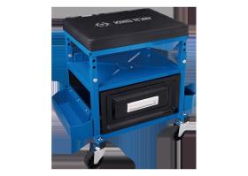 KING TONY 87H31AB - TABURETE DE TALLER AJUSTABLE CON COMPARTIMENTOS