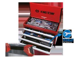 KING TONY 911000CR07 - COFRE 874116B + COMPOSICIóN 219 HERRAMIENTAS PULGADA Y MéTRI